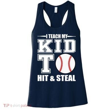 I Teach My Kid To Hit & Steal Baseball Women's Tank Top
