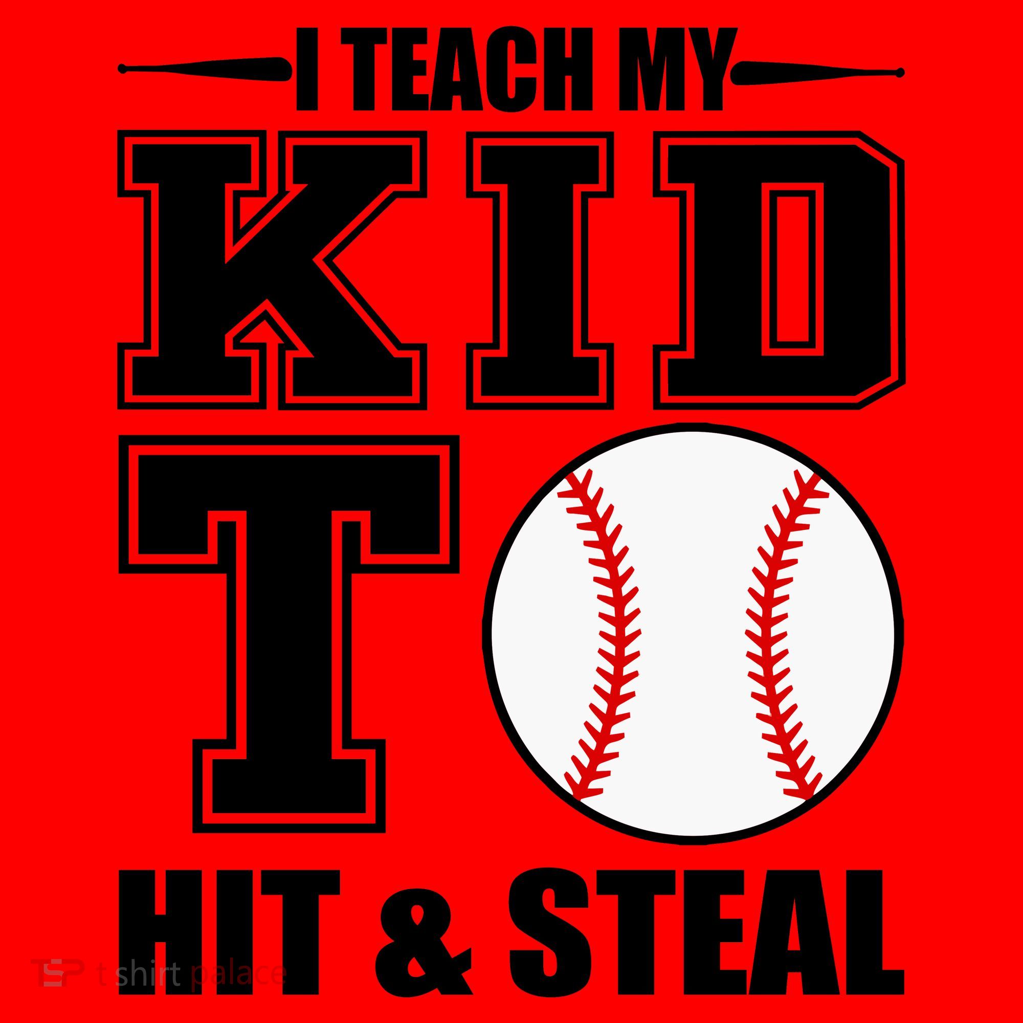 I Teach My Kid To Hit & Steal Baseball Santa Hat