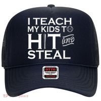 I Teach My Kids To Hit And Steal Hat thumb 0