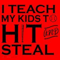 I Teach My Kids To Hit And Steal Santa Hat thumb 1