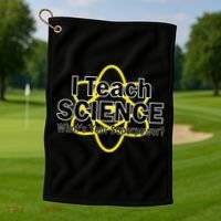 I Teach Science What's Your Superpower? Golf Towel thumb 1