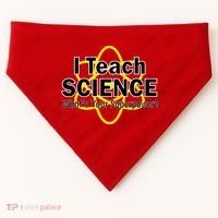 I Teach Science What's Your Superpower? USA-Made Doggie Bandana thumb 0