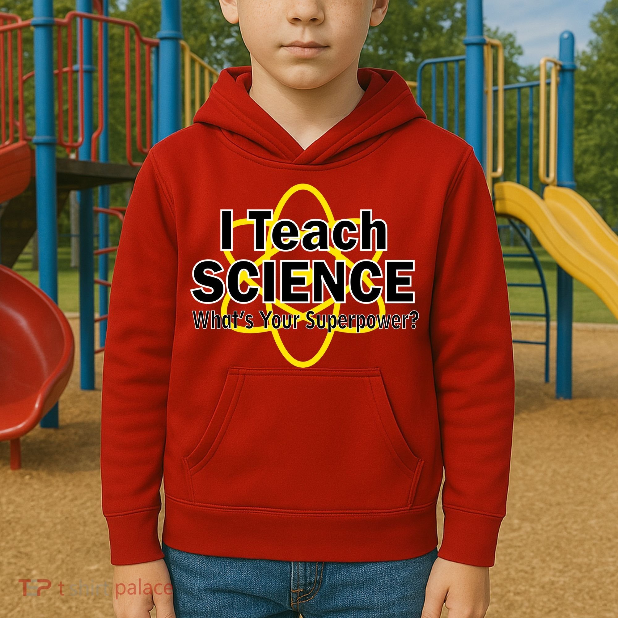 I Teach Science What's Your Superpower? Kids Hoodie