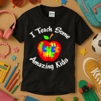 I Teach Some Amazing Kids Kids T-Shirt thumb 3