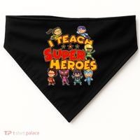 I Teach Superheroes USA-Made Doggie Bandana thumb 0