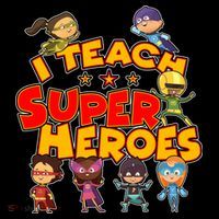 I Teach Superheroes Bucket Hat thumb 4