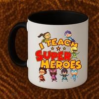 I Teach Superheroes Coffee Mug thumb 2