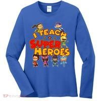 I Teach Superheroes Women's Long Sleeve Shirt thumb 0