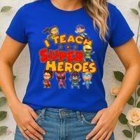 I Teach Superheroes Women's T-Shirt thumb 2