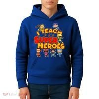 I Teach Superheroes Kids Hoodie thumb 4