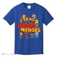 I Teach Superheroes Kids T-Shirt thumb 0