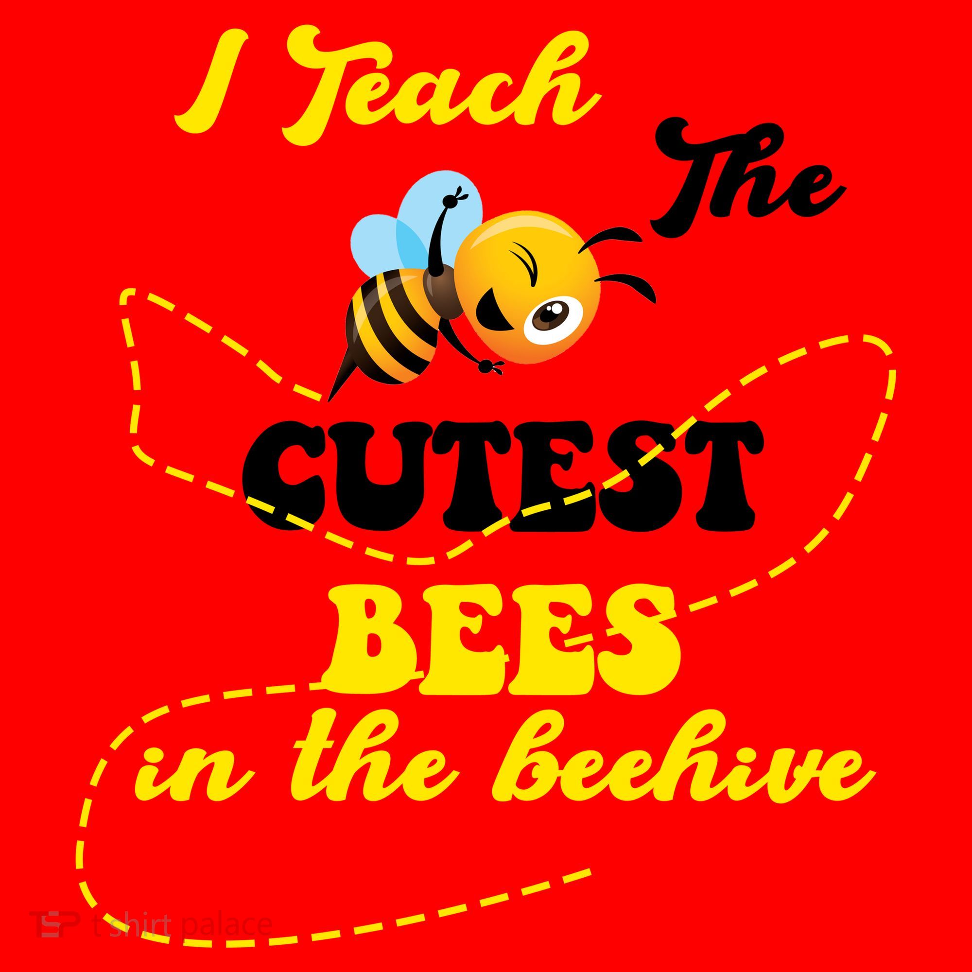 I Teach The Cutest Bees In The Hive Santa Hat