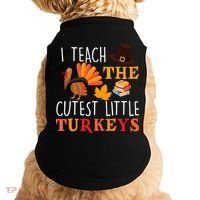 I Teach The Cutest Little Turkeys Doggie Tank thumb 0