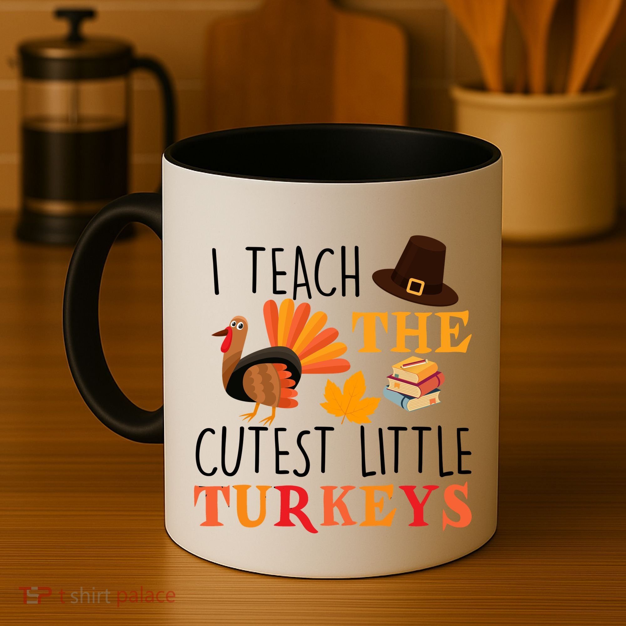 I Teach The Cutest Little Turkeys Coffee Mug