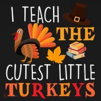 I Teach The Cutest Little Turkeys Pajama Set thumb 2