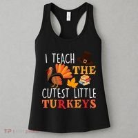 I Teach The Cutest Little Turkeys Women's Tank Top thumb 3