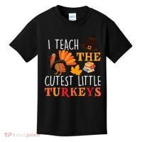 I Teach The Cutest Little Turkeys Kids T-Shirt thumb 0
