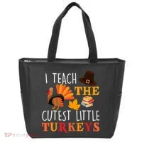 I Teach The Cutest Little Turkeys Tote Bag thumb 0