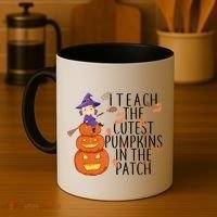 I Teach The Cutest Pumpkins in the Patch Coffee Mug thumb 4