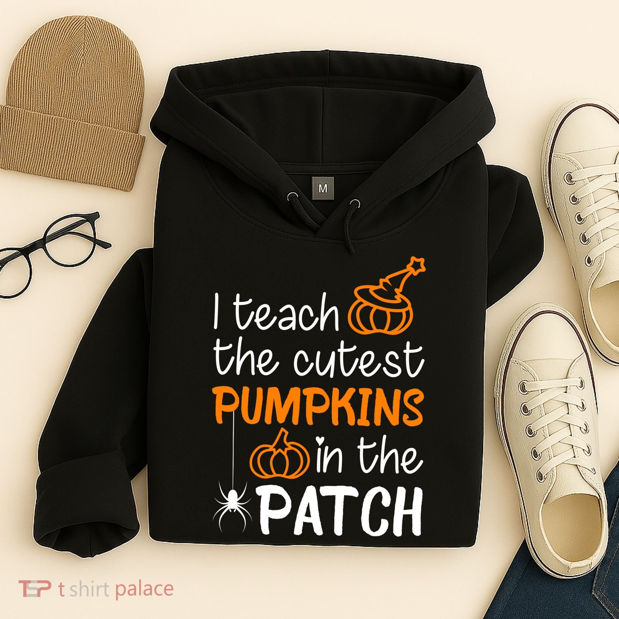 I Teach The Cutest Pumpkins in the Patch Halloween Teacher Hoodie