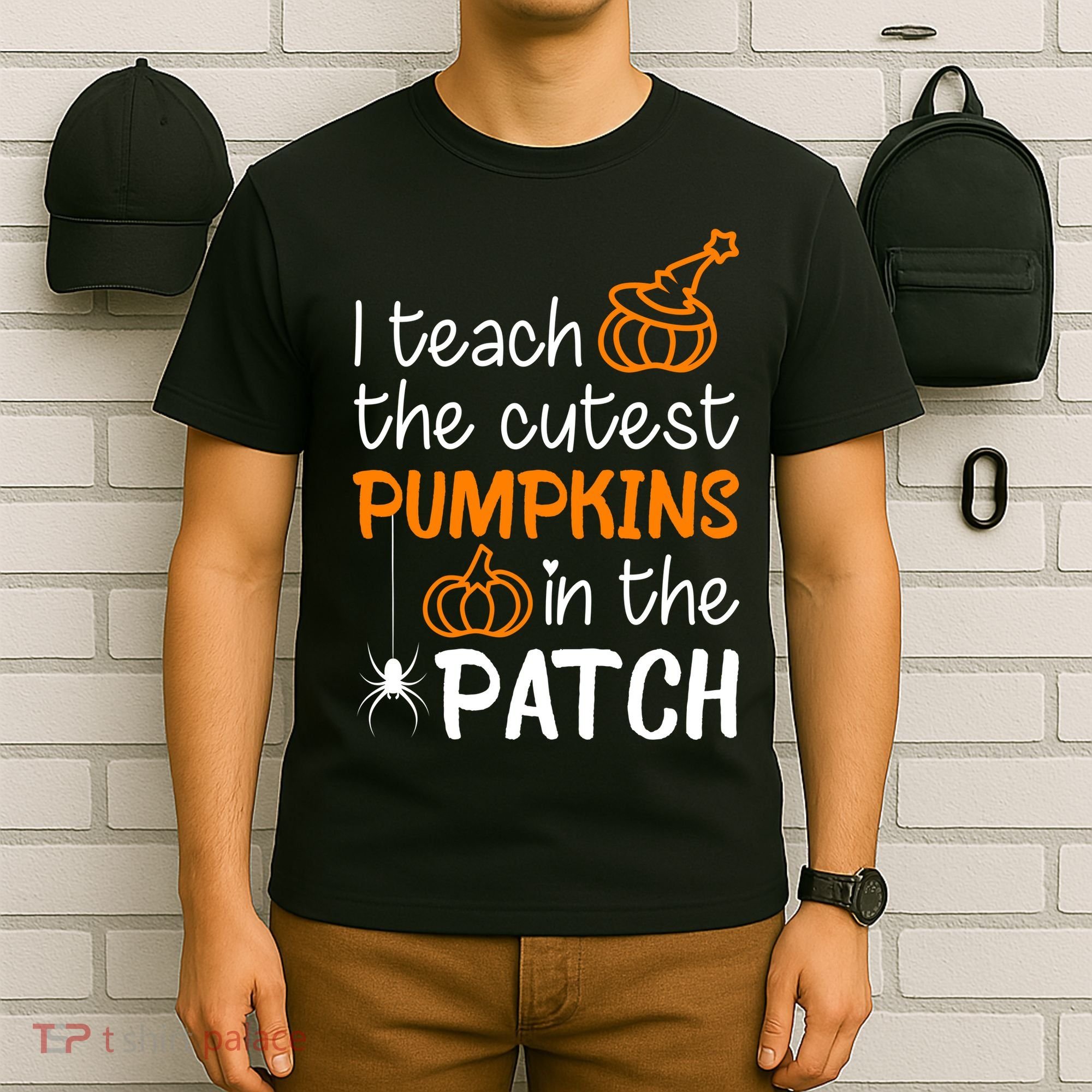 I Teach The Cutest Pumpkins in the Patch Halloween Teacher T-Shirt