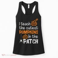 I Teach The Cutest Pumpkins in the Patch Halloween Teacher Women's Tank Top thumb 0