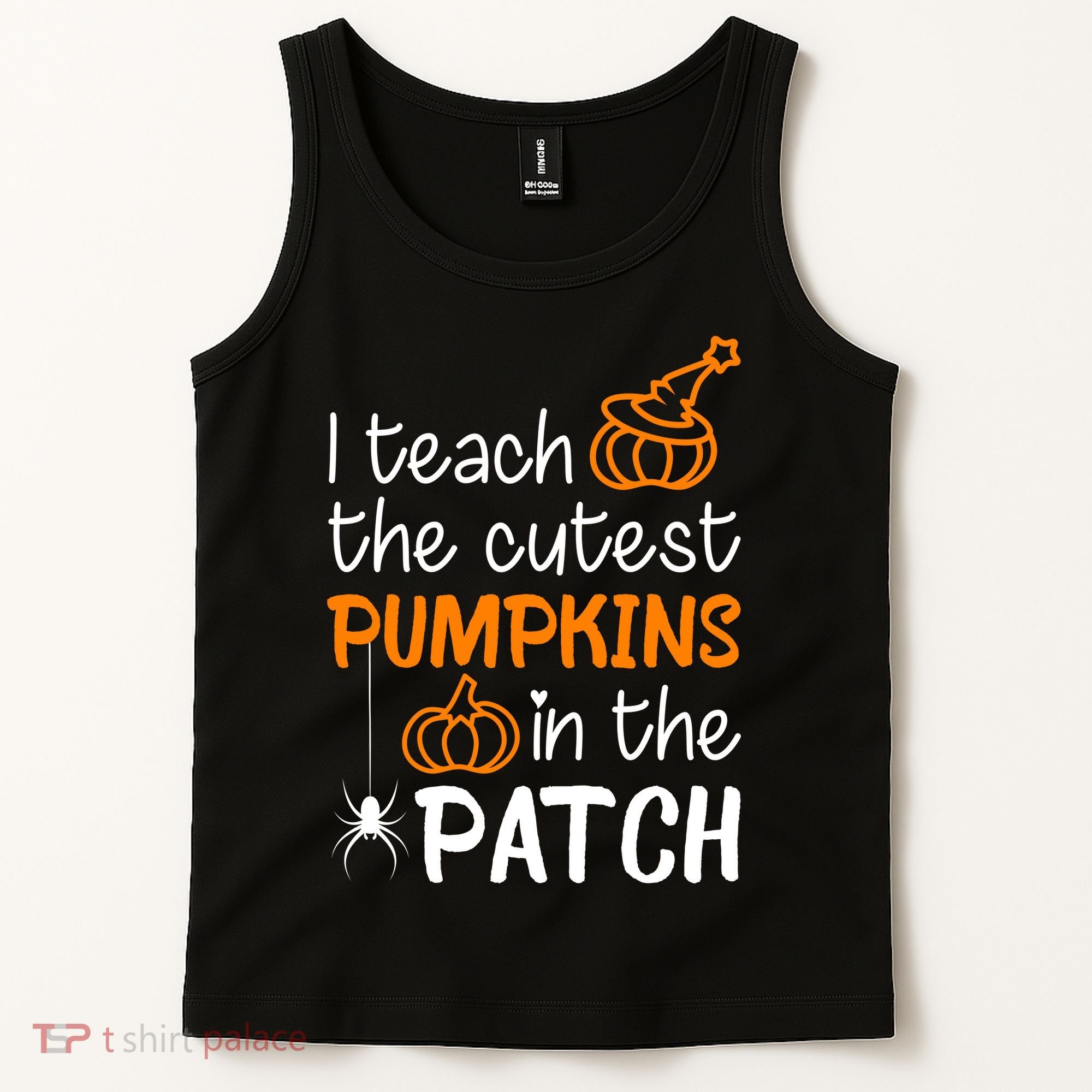 I Teach The Cutest Pumpkins in the Patch Halloween Teacher Tank Top