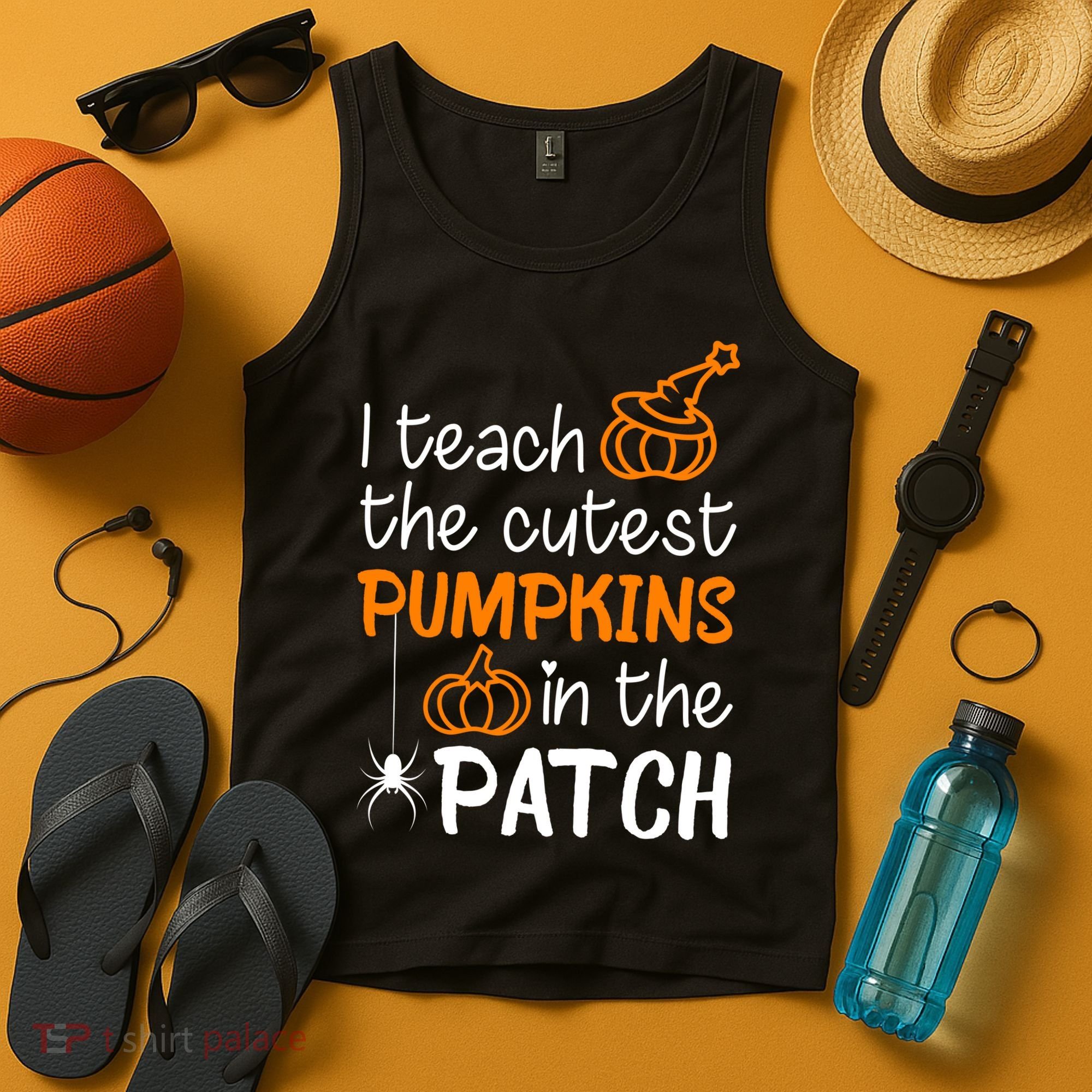 I Teach The Cutest Pumpkins in the Patch Halloween Teacher Tank Top