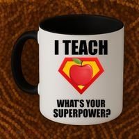 I Teach What Your Superpower? Coffee Mug thumb 2