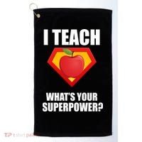 I Teach What Your Superpower? Golf Towel thumb 0