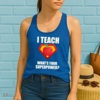 I Teach What Your Superpower? Women's Tank Top thumb 2