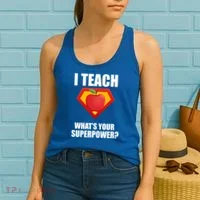 I Teach What Your Superpower? Women's Tank Top thumb 2