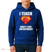 I Teach What Your Superpower? Kids Hoodie thumb 4