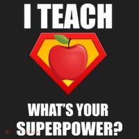 I Teach What Your Superpower? Funny Teacher Hat thumb 2