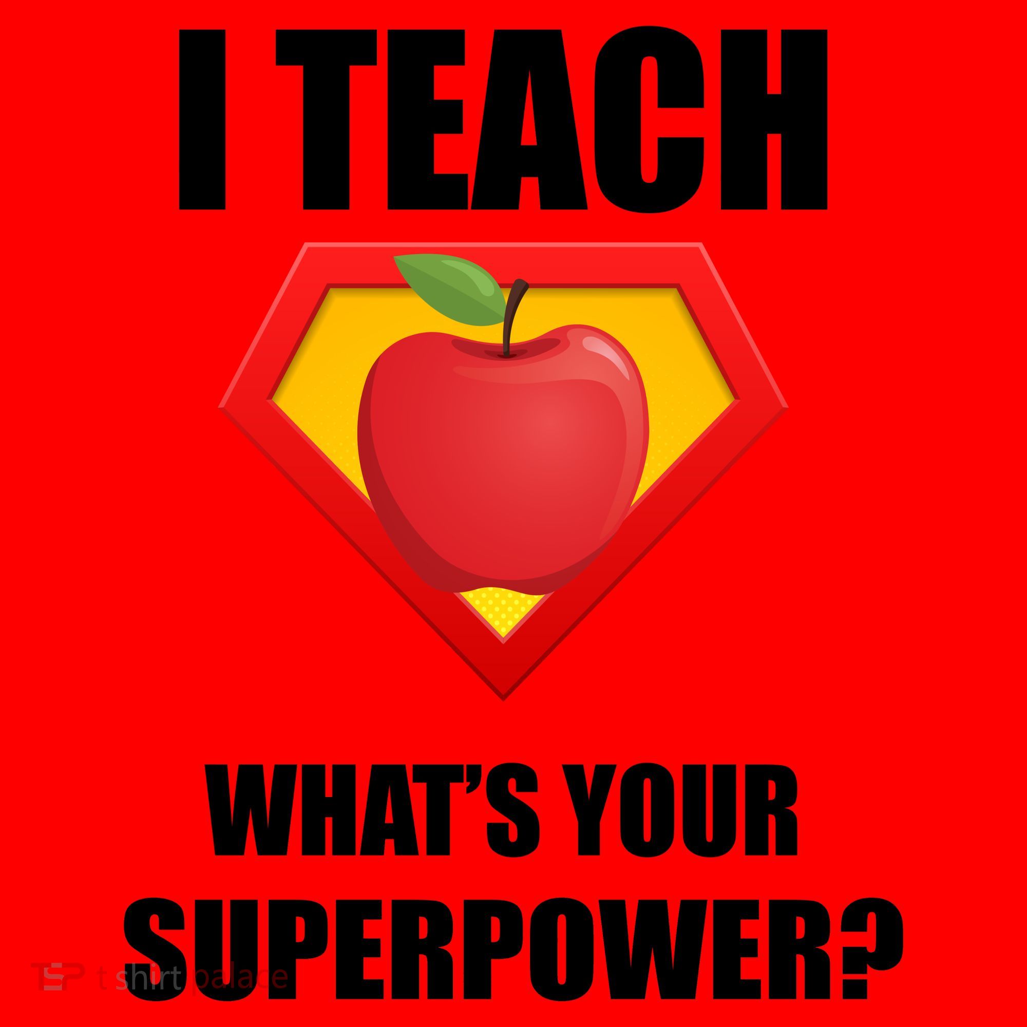 I Teach What Your Superpower? Funny Teacher Santa Hat