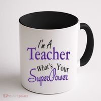 I Teach What's Your Super Power Coffee Mug thumb 1