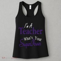 I Teach What's Your Super Power Women's Tank Top thumb 3