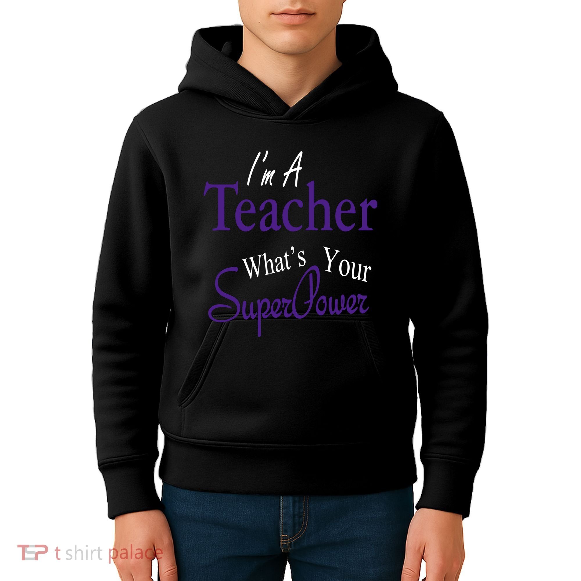 I Teach What's Your Super Power Kids Hoodie