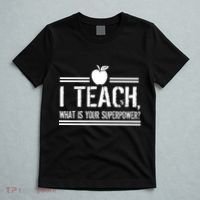I Teach What's Your Super Power Funny T-Shirt thumb 5