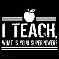 I Teach What's Your Super Power Funny Ornament thumb 1