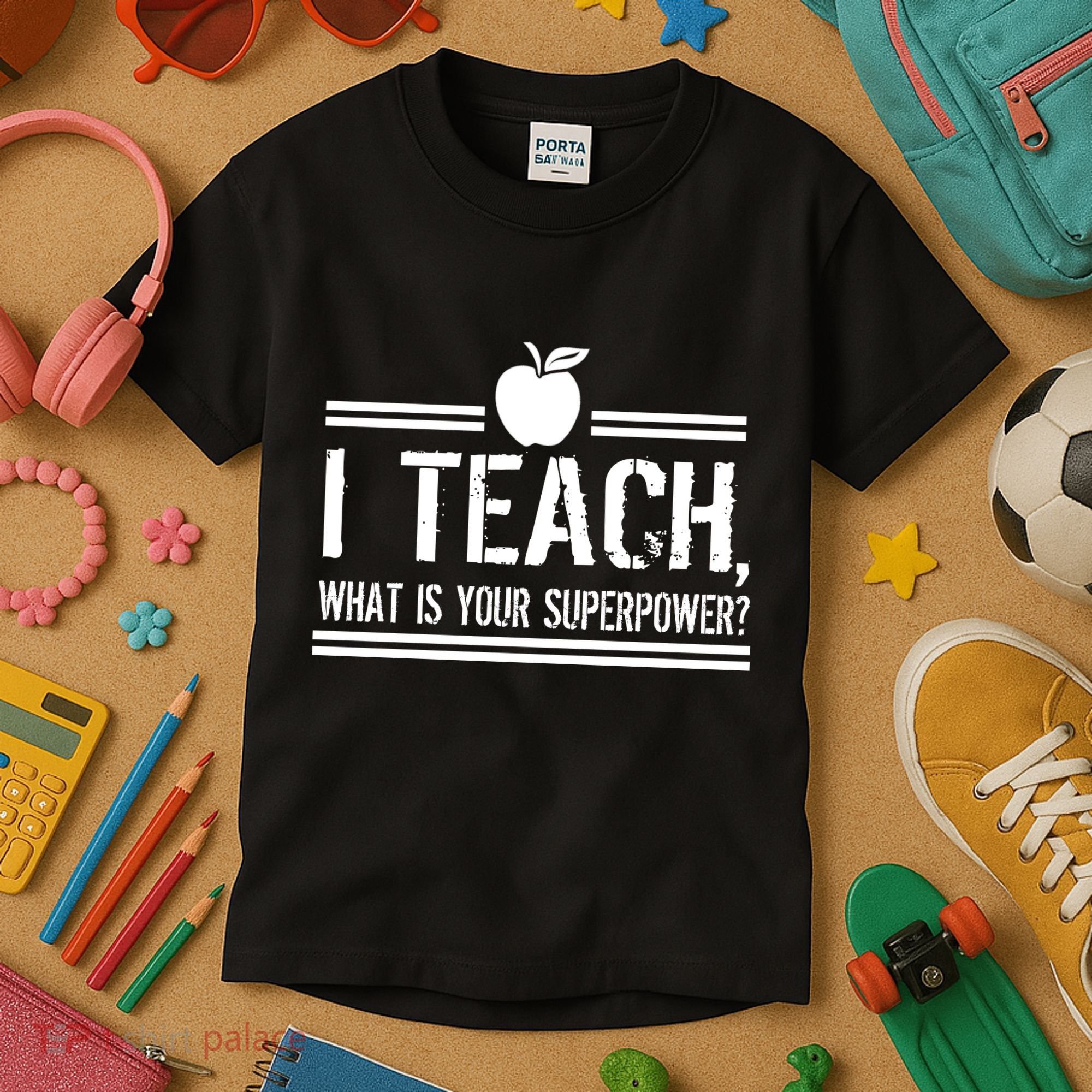 I Teach What's Your Super Power Funny Kids T-Shirt