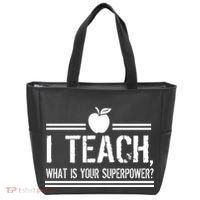 I Teach What's Your Super Power Funny Tote Bag thumb 0