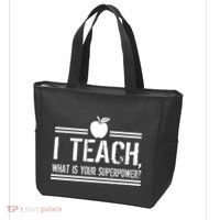 I Teach What's Your Super Power Funny Tote Bag thumb 3