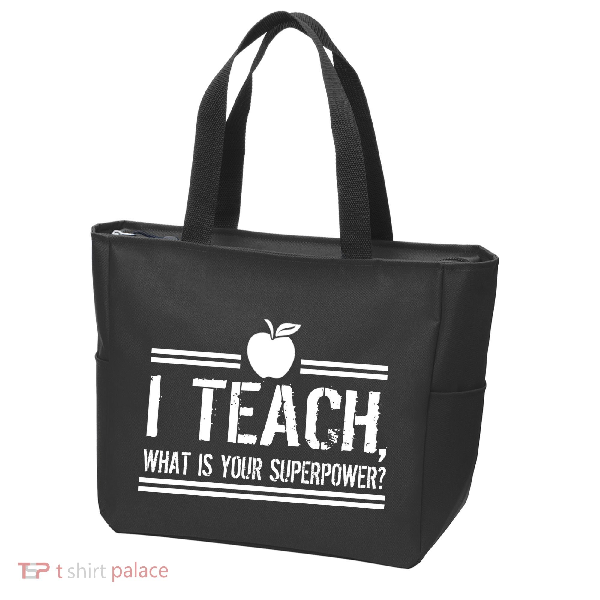 I Teach What's Your Super Power Funny Tote Bag