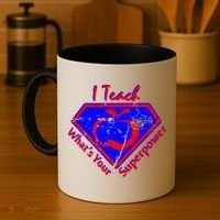 I Teach What's Your Superpower  Coffee Mug thumb 4