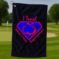 I Teach What's Your Superpower  Golf Towel thumb 1