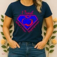 I Teach What's Your Superpower  Women's T-Shirt thumb 2