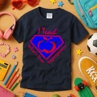 I Teach What's Your Superpower  Kids T-Shirt thumb 3