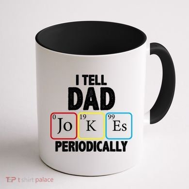 I Tell Dad Jokes Periodically Coffee Mug back