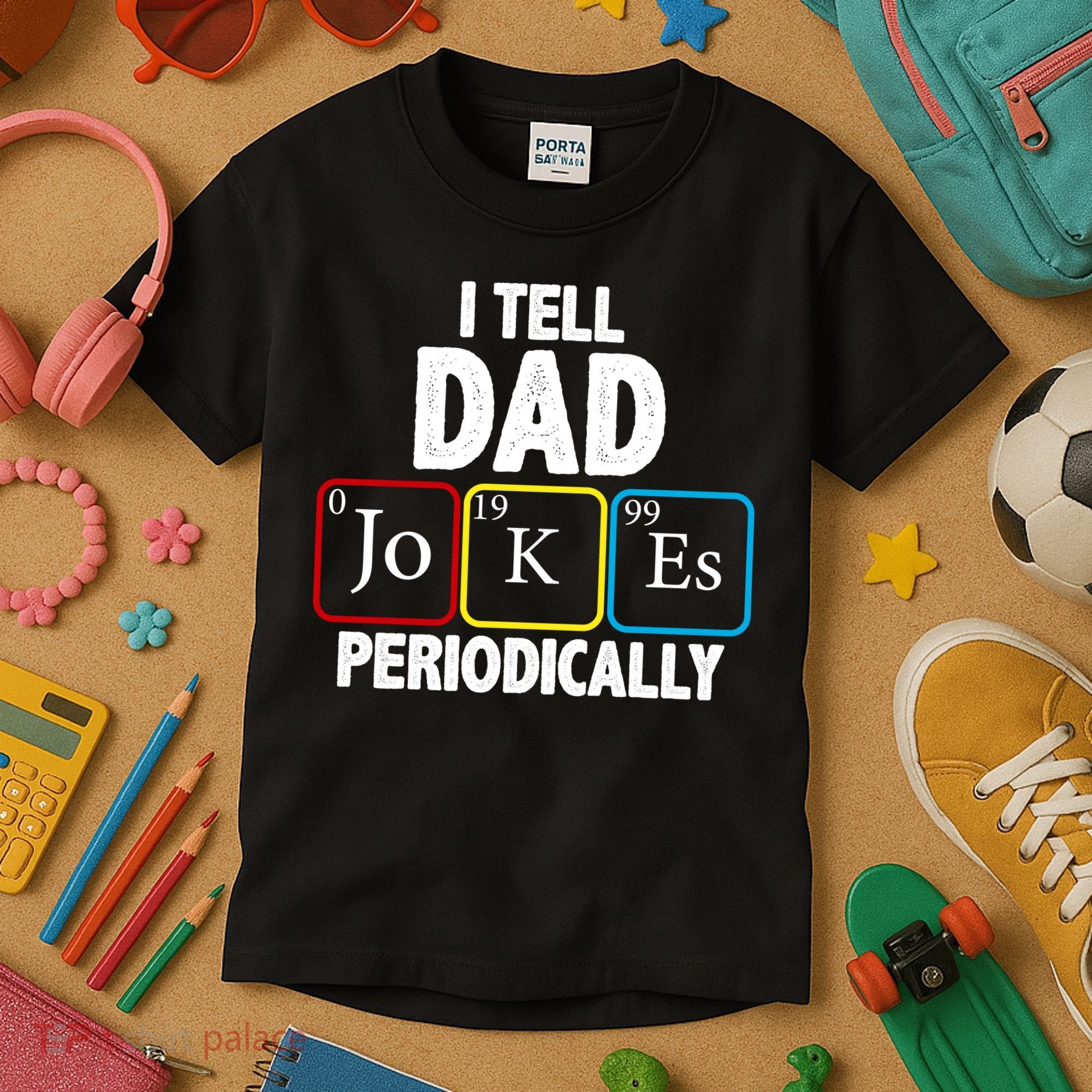 I Tell Dad Jokes Periodically Kids T-Shirt
